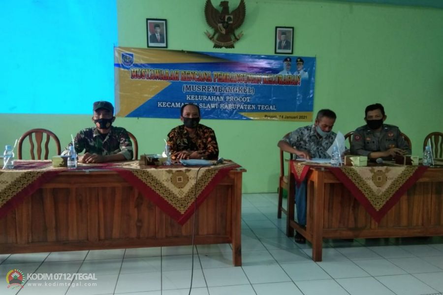 Babinsa Koramil14/Slawi Hadiri Kegiatan Musrenbangdes