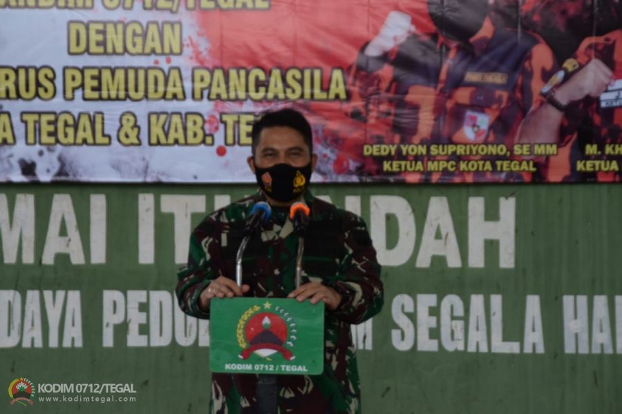 Dandim 0712/Tegal Gelar Coffee Morning Dengan Pemuda Pancasila