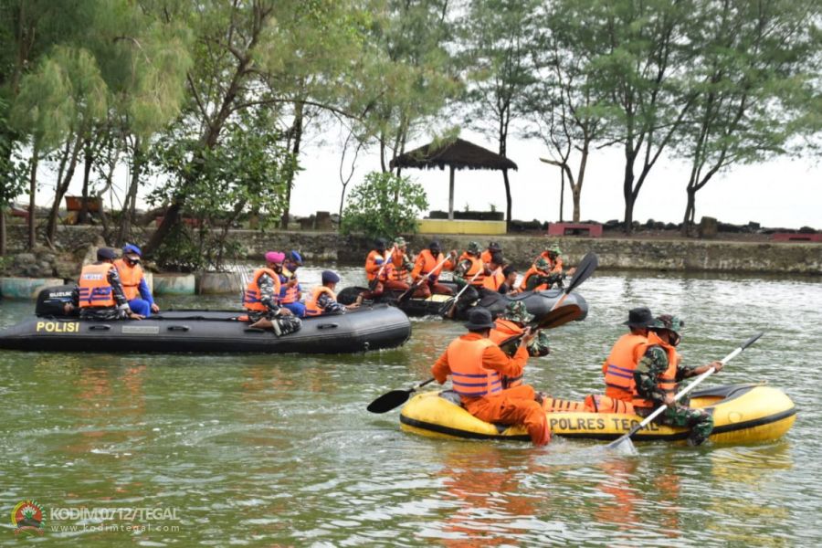 Latihan SAR TNI POLRI Tegal, Wujud Sinergitas Tanpa Batas