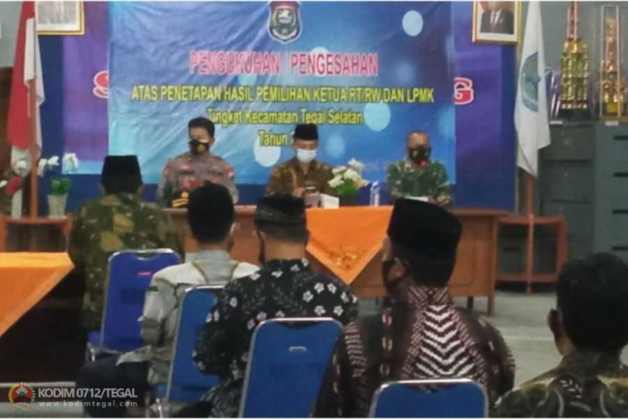 Danramil Tegal Selatan Berikan Ucapan Selamat Kepada Ketua RW dan Ketua RT Terpilih