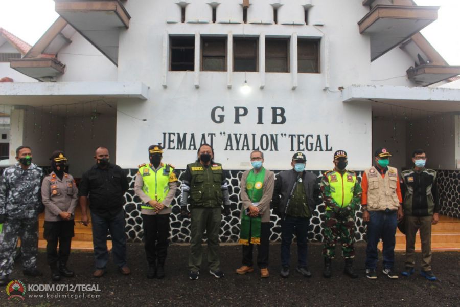 Hari Kedua Jateng di Rumah Saja, Tiga Pilar Sambangi Tempat Ibadah di Kota Tegal