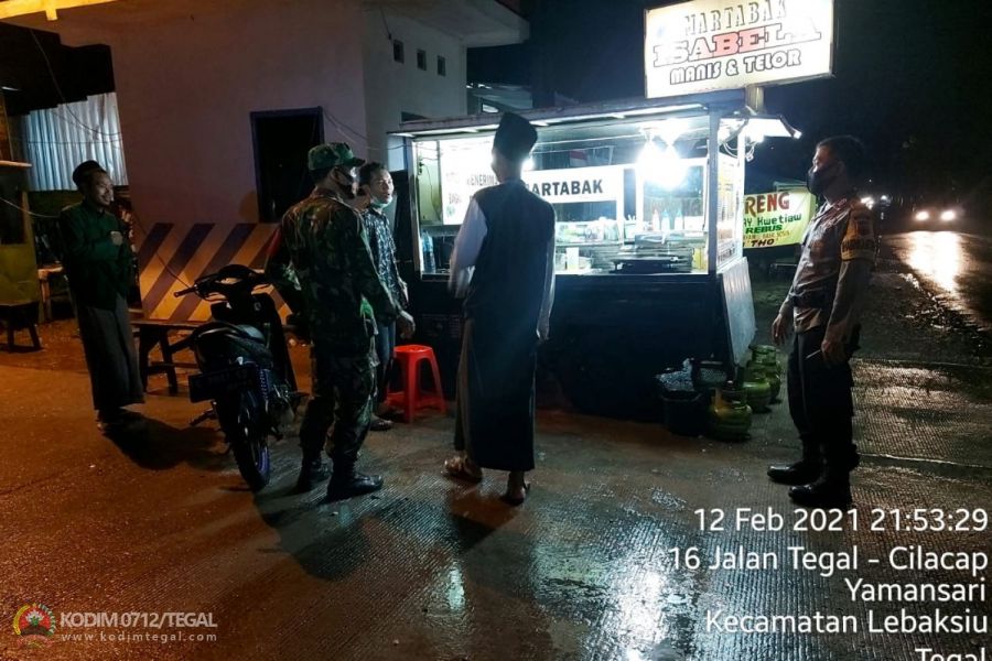 Kodim 0712/Tegal konsisten Tegakkan Disiplin Protokol Kesehatan Covid-19