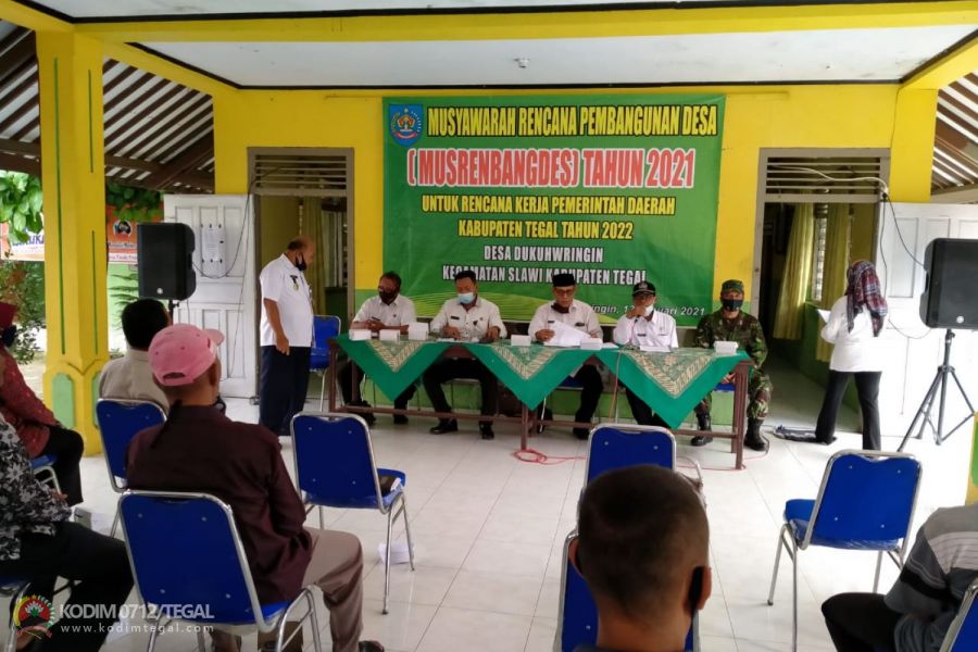 Babinsa Dukuhwringin hadiri acara Musrenbangdes di Wilayah Binaan