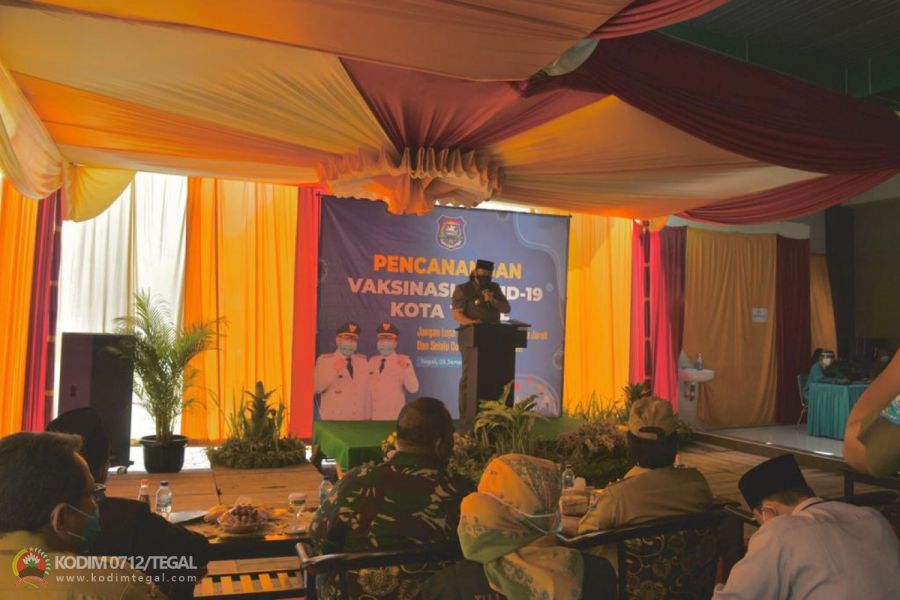Forkopimda Kota Tegal Canangkan Vaksinisasi Covid-19