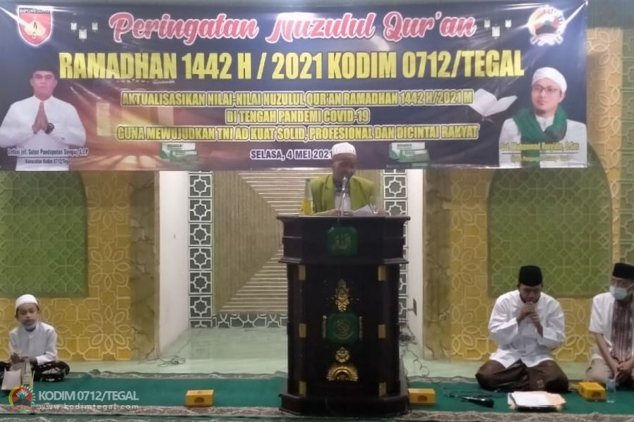 Kodim 0712/Tegal Gelar Peringatan Nuzulul Qur’an 1442 H