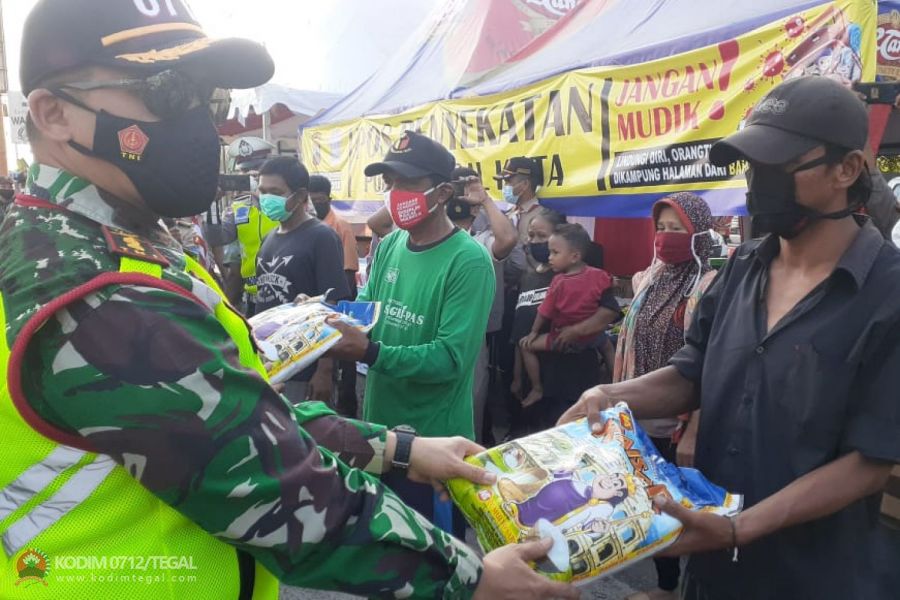 Cegah Penyebaran Covid 19, Polres Tegal Kota Gelar Penyekatan Arus Mudik