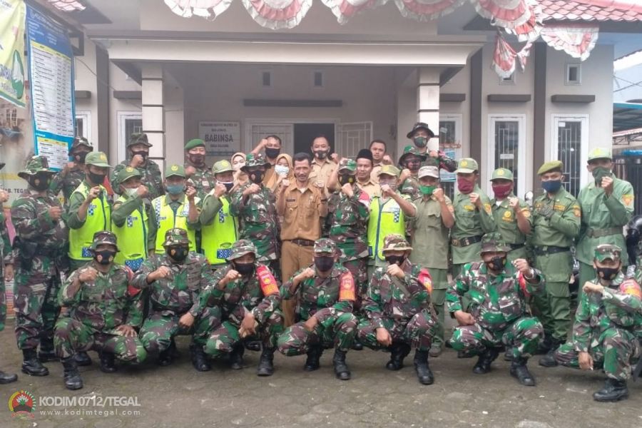 Asah Kemampuan Prajurit dilapangan, Kodim 0712/Tegal Gelar Latnister Di Kecamatan Bojong