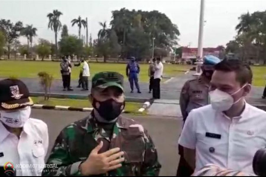 Lonjakan Kasus Positif Covid-19, Dandim Tegal: Isolasi Terpusat Sudah Disiapkan