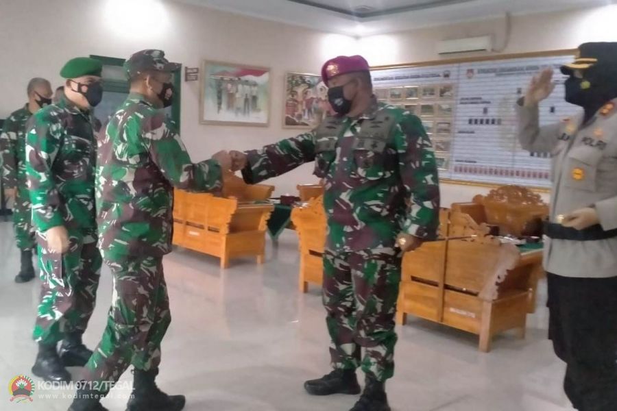 Dandim Tegal Sambut Kunjungan Tim Wasev Korem 071/Tegal