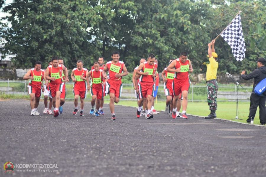 Pastikan Kebugaran Jasmani Prajurit Kodim 0712/Tegal Gelar Kesemaptaan