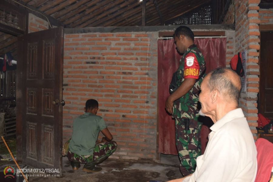 Kodim Tegal Rehab Rumah Veteran Dalam Rangka Memperingati Hari Juang TNI AD Tahun 2021
