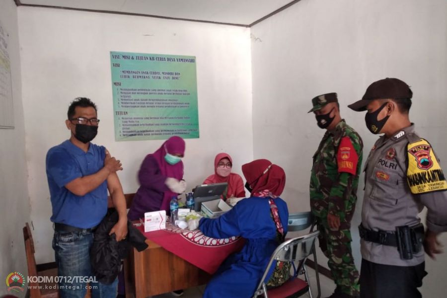 Pendopo Balai Desa Yamansari Kembali Sebagai Tempat Kegiatan Vaksinasi Dosis Tahap 1 dan 2
