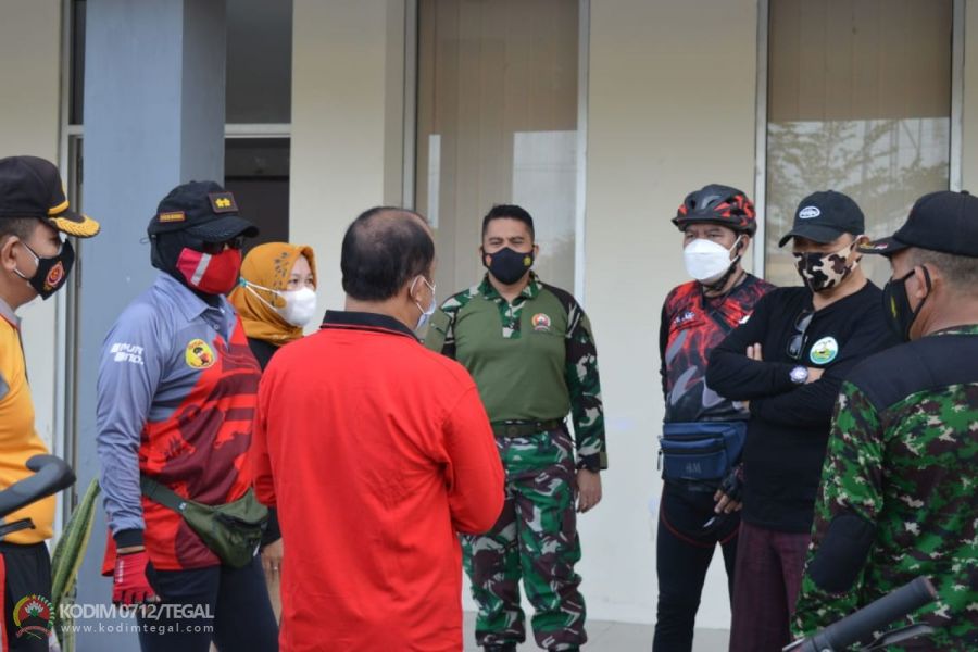 Sosialisasi Bahaya Covid-19 & Pelaksanaan PPKM Mikro Terus Dilakukan Oleh Kodim 0712/Tegal