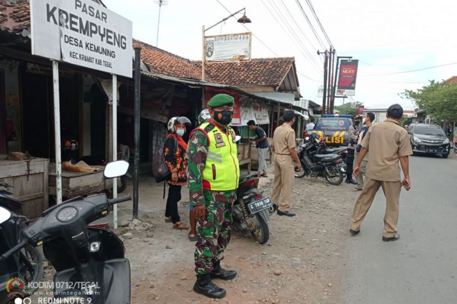 Koramil 06/Kramat Wujudkan Masyarakat Produktif Aman Dari Covid19
