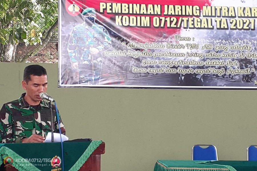 Sambung Tali Silaturahmi, Kodim Tegal Gelar Pembinaan Jaring Mitra Karib