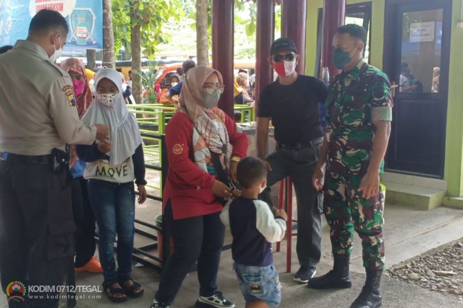 Obyek Wisata Rodjo Tater di Jaga Ketat Oleh Petugas Gabungan  Kodim 0712/Tegal