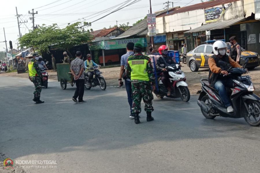 Razia Prokes Terus Digencarkan, Satgas Covid PPKM Mikro Pagarbarang Himbau Protokol Kesehatan