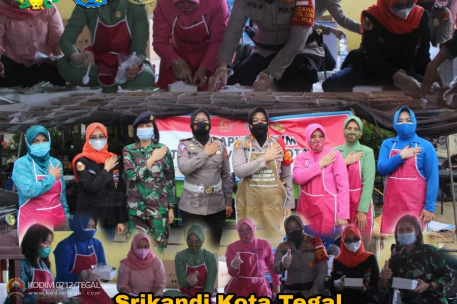 Sinergitas Srikandi Kota Tegal,  Untuk Membantu Dapur Umum Satgas Covid-19