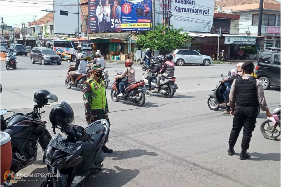 Sineritas Koramil 21 Tegal Selatan Optimalisasi Pengamanan Tahun Baru