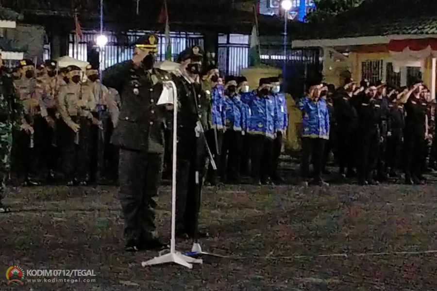 Dandim 0712 Tegal Pimpin Apel Kehormatan dan Renungan Suci