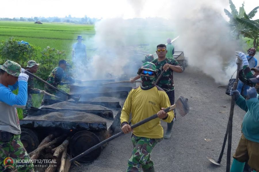 Karya Bakti TNI Kodim Tegal Wujud Pengabdian Untuk Rakyat