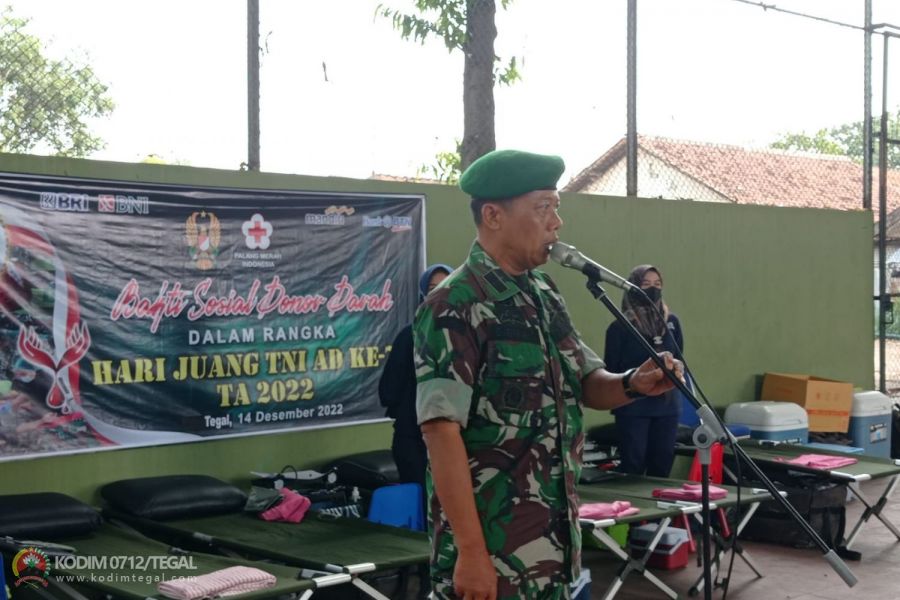 Setetes Darah Untuk Kemanusiaan, Kodim 0712 Tegal Gelar Bakti Sosial Donor Darah