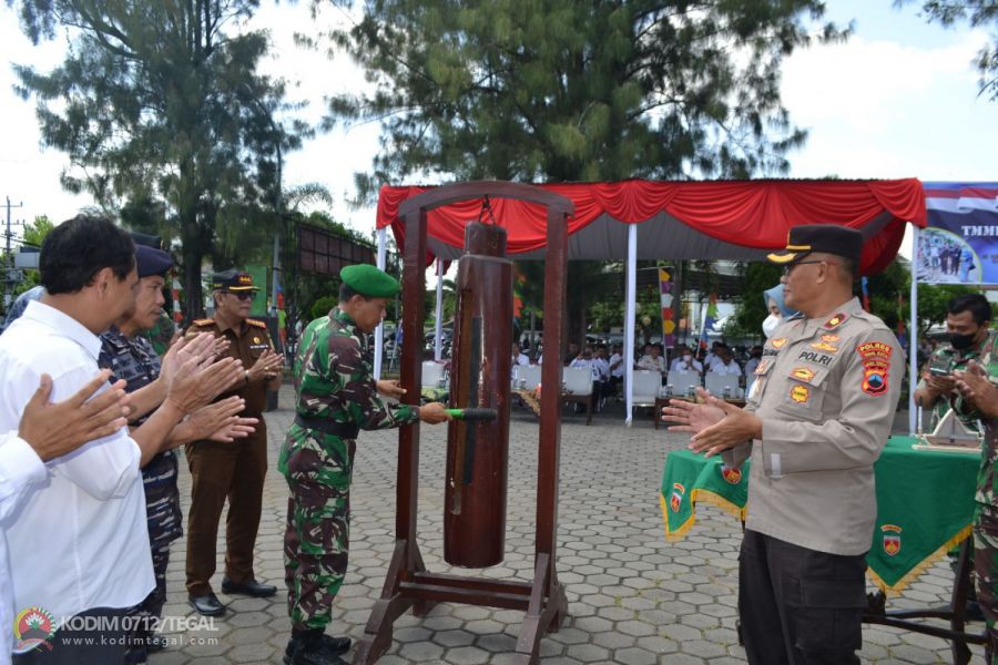 TMMD Sengkuyung Kodim 0712 Tegal di Kelurahan Pekauman Resmi Di Tutup