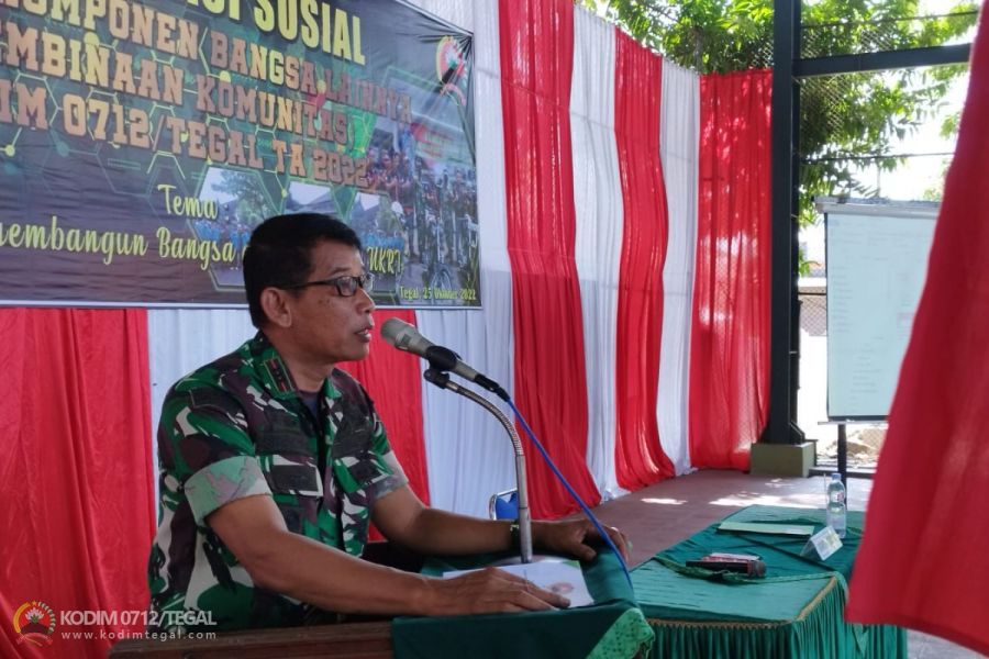 Kodim 0712/Tegal, Gelar Komunikasi Sosial ( Komsos ) Dengan Komponen Bangsa