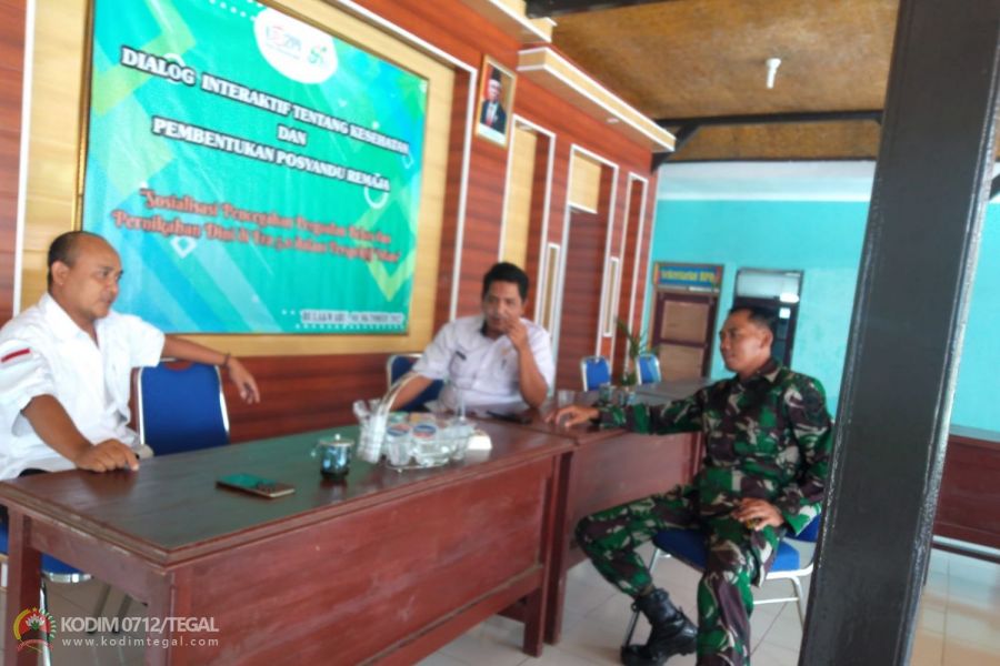 Peran Aktif Babinsa Kodim 0712 Tegal Komsos Dengan Perangkat Desa