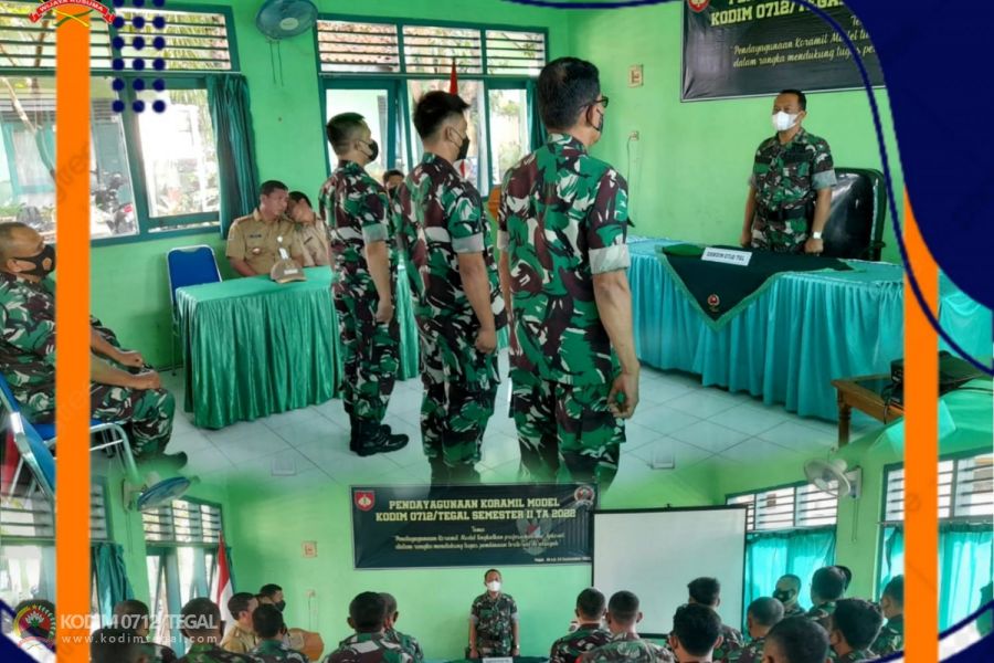 Kodim Tegal Gelar Pendayagunaan Koramil Model Semester II Ta. 2022