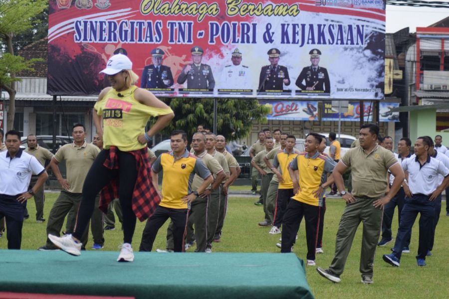Olahraga Bersama, Bentuk Sinergitas TNI-Polri & Kejaksaan di Tegal