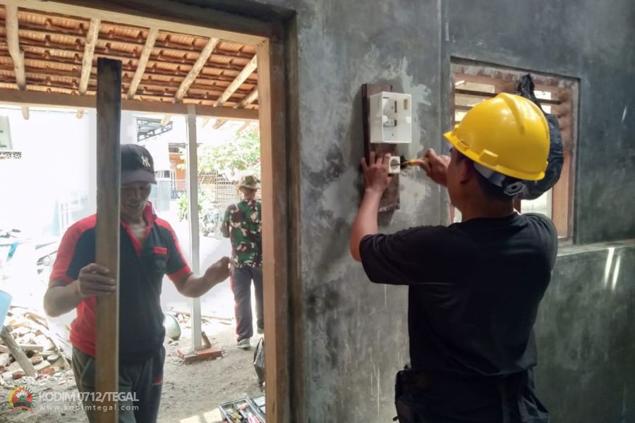 Kodim 0712 Tegal Gandeng PLN Slawi dalam pembangunan RTLH