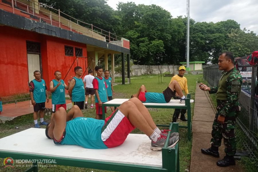 Ukur Kemampuan Fisik Prajurit, Kodim 0712/Tegal Gelar Garjas Periodik