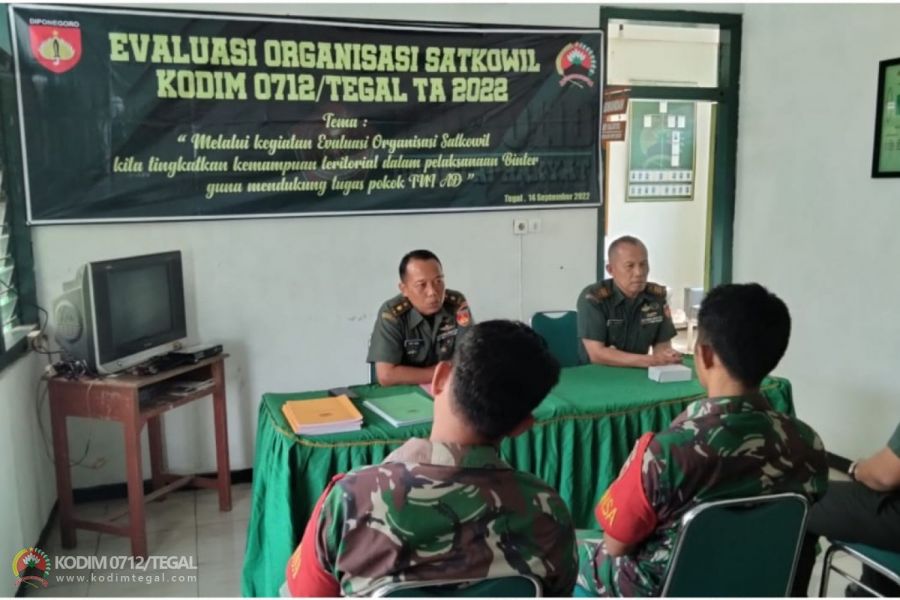 Wasev Talak Binter, Kasdim Tegal Kunjungi Koramil Jajaran Kodim 0712/Tegal