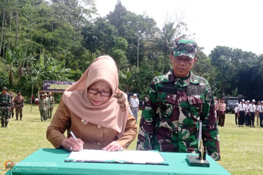 TMMD Sengkuyung Tahap III Kodim 0712 Tegal Sasar Desa Gunung Agung  Kec.Bumijawa Resmi Dibuka