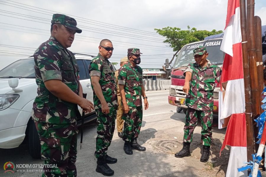Tim Wasev Kodam IV/Diponegoro, Cek Hasil Pekerjaan TMMD Kodim Tegal
