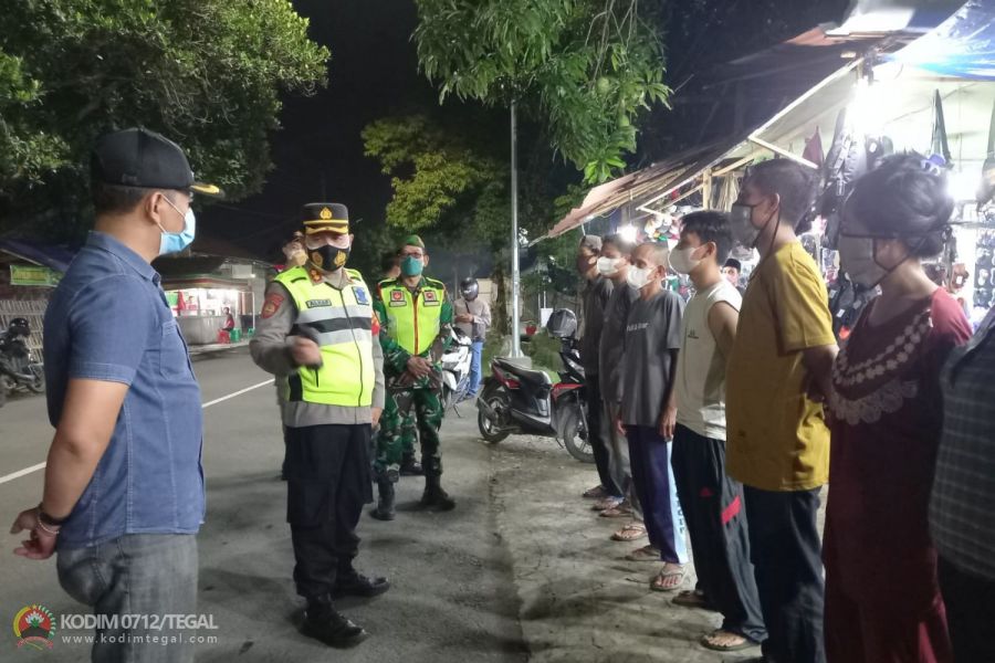 PPKM level 3, Tiga Pilar Kota Tegal Kembali melaksanakan Operasi Yustisi