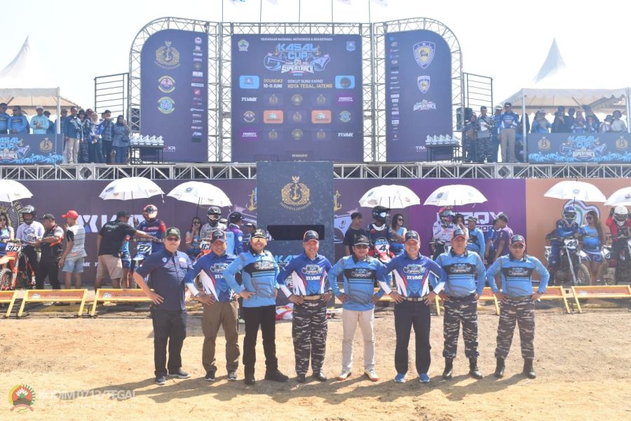 Dandim Tegal Hadiri Pembukaan Kejurnas Motorcross Supertrack Championship Piala KASAL Tahun 2023