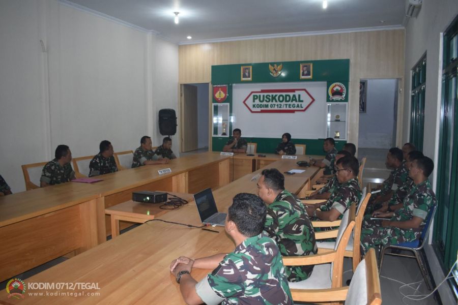 Kodim 0712 Tegal Terima Tim Verifikasi Sertijab Dandim