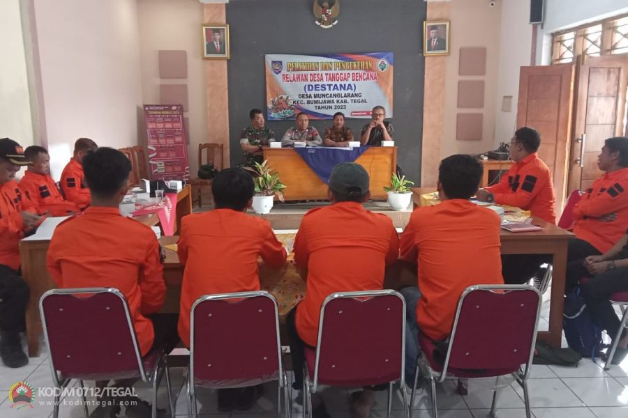 Danramil 19 Bumijawa Hadiri Pelatihan Dan Pengukuhan Relawan Desa Tanggap Bencana