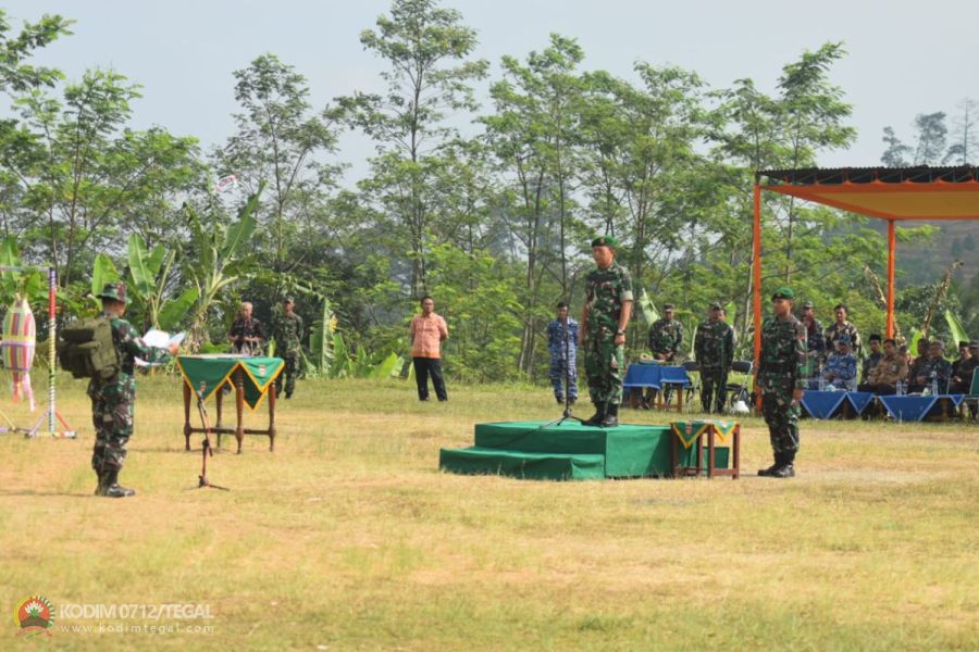 Kasdim Tegal Pimpin Upacara Penutupan TMMD Sengkuyung  Tahap I 2023 Di Wilayah Kabupaten Tegal