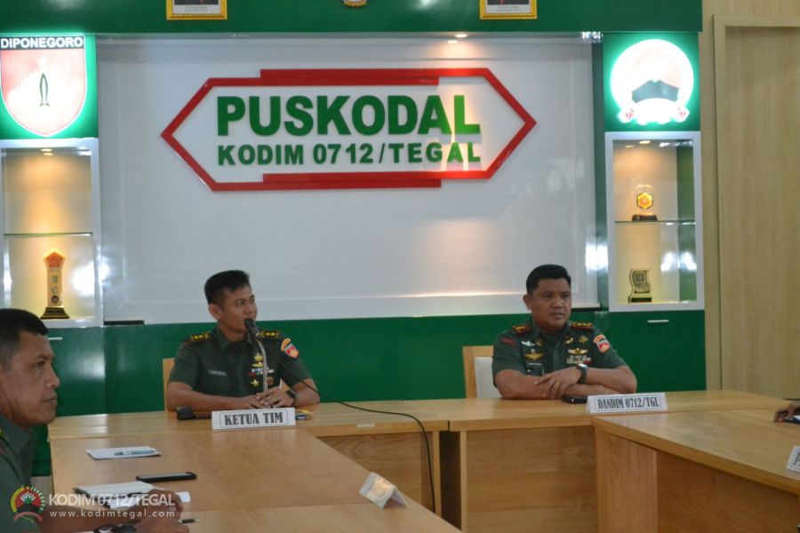 Tim Dalprog Kodam IV Diponegoro Kunjungi Kodim 0712 Tegal