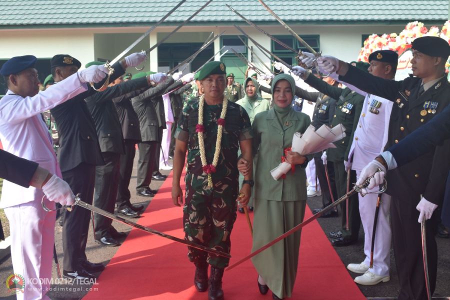 Kodim Tegal Gelar Acara Tradisi Lepas Sambut Komandan Kodim