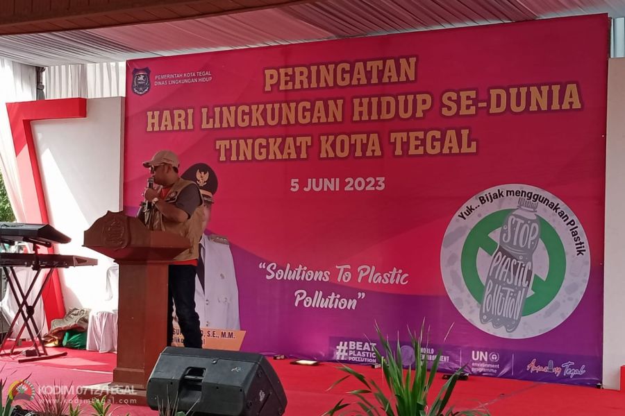Kasdim Tegal Hadiri Peringatan Hari Lingkungan Hidup Sedunia Ke-51 Tingkat Kota Tegal Tahun 2023