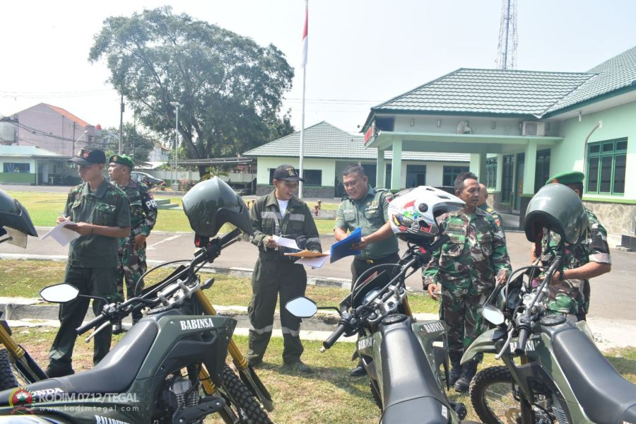 Kendaraan Dinas Kodim 0712 Tegal Di Cek Oleh Tim Har Benglap Slawi