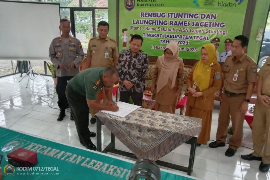 Rembuk Stunting Dan Launching Rames Seceting Dalam Rangka Percepatan Penurunan Stunting Di Kab Tegal