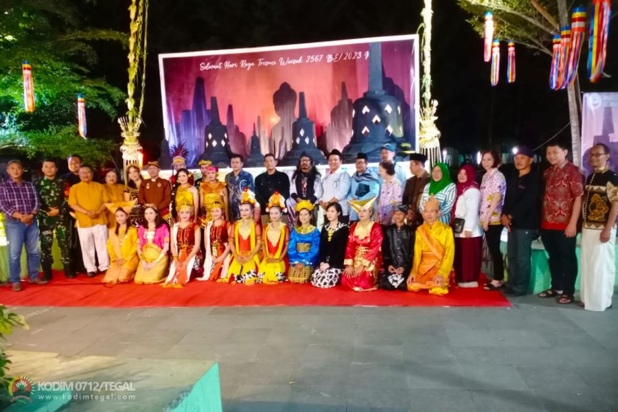 Babinsa Slawi Hadiri Kegiatan Ramah Tamah Dharma Santi Umat Budha