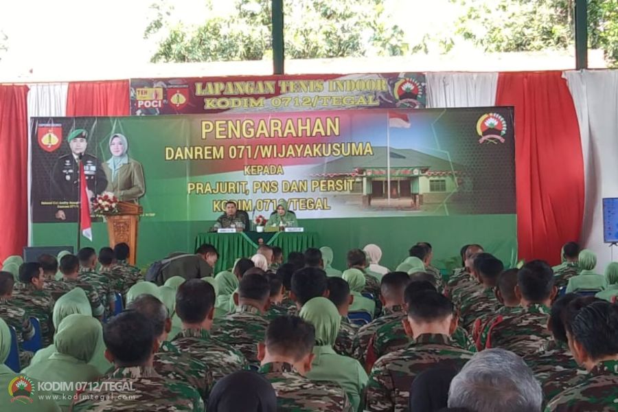 Kunjungan kerja Danrem 071 Wijayakusuma di Kodim 0712 Tegal