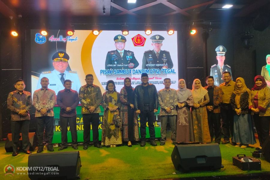 Suasana Bahagia Mengiringi Pisah Sambut Dandim 0712 Tegal