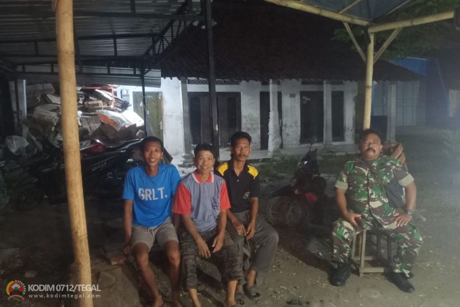 Babinsa Kodim 0712 Tegal Ajak Masyarakat Jaga Kamtibmas